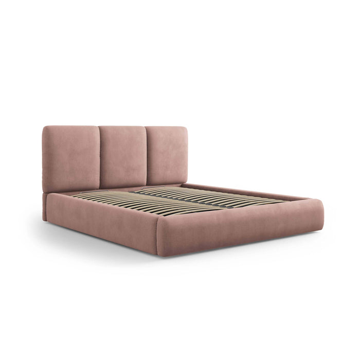 Windsor & Co Horizon Bedframe met Opbergvak - 200 x 200 cm - Chenille - Roze