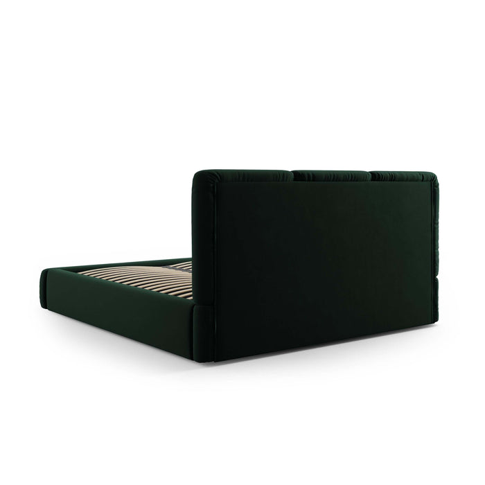 Windsor & Co Horizon Bedframe met Opbergvak - 140 x 200 cm - Fluweel - Flessengroen