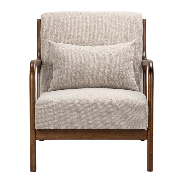 by fonQ Wise Fauteuil - Donker Walnoot - Beige