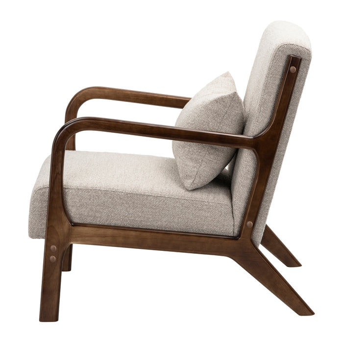 by fonQ Wise Fauteuil - Donker Walnoot - Beige