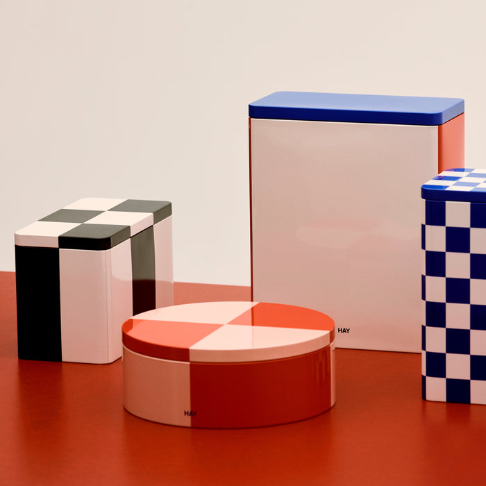 HAY Tin Voorraadblik Medium - Black / Off-White