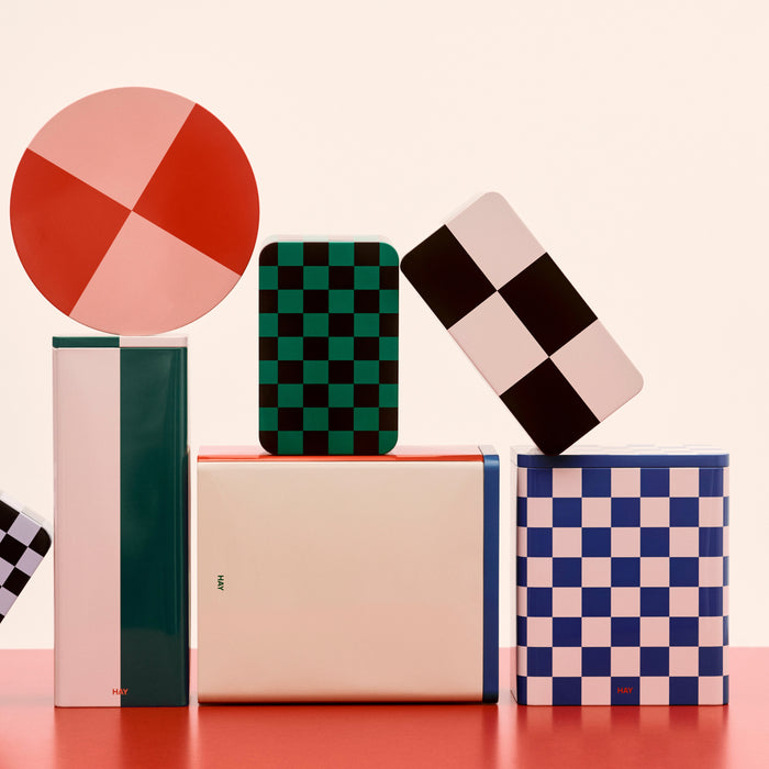 HAY Tin Voorraadblik Medium - Black / Off-White