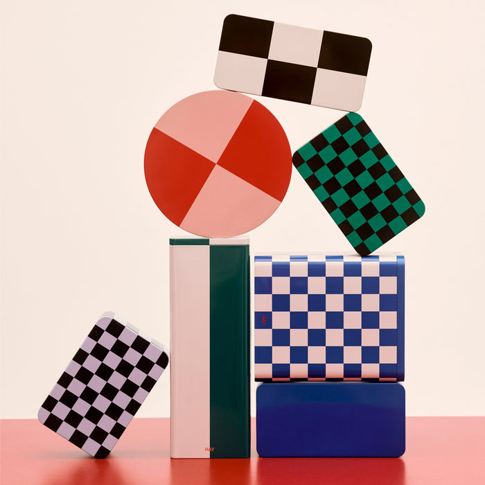 HAY Tin Voorraadblik X-Large - Off-White / Blue / Red