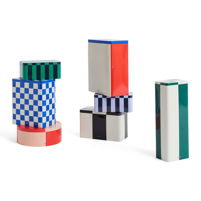 HAY Tin Voorraadblik X-Large - Off-White / Blue / Red