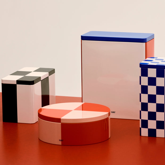 HAY Tin Voorraadblik Round - Red / Soft Pink