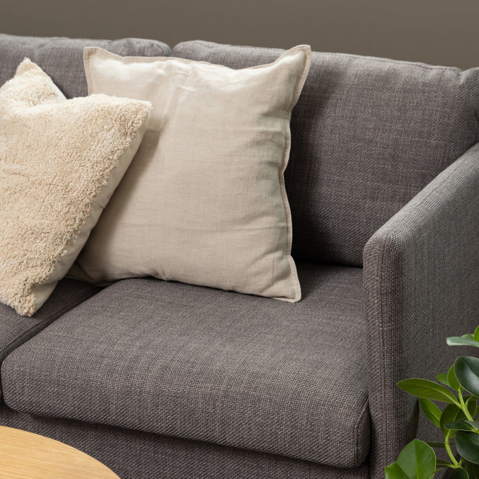 by fonQ basic Sofie Omkeerbare Hoekbank met Chaise Longue - Grijs