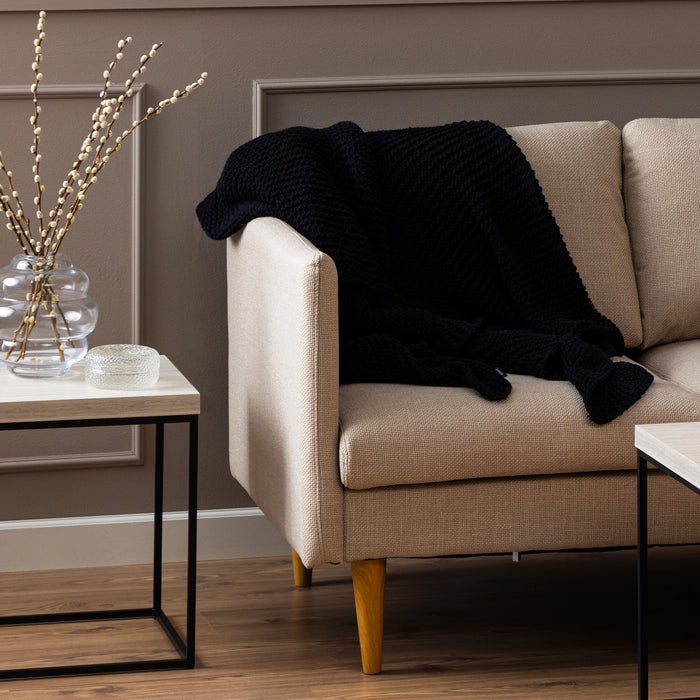 by fonQ basic Sofie Omkeerbare Hoekbank met Chaise Longue - Beige