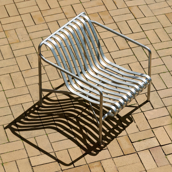 HAY Palissade Lounger Chair Low - Gegalvaniseerd Staal