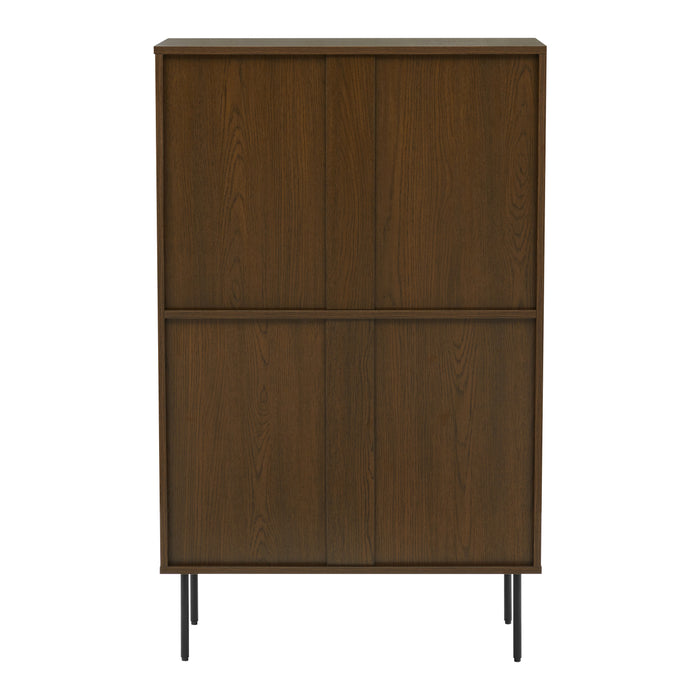 by fonQ Tier Opbergkast - Smoked Oak