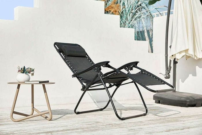 Feel Furniture - Buiten ligstoel - verstelbaar - Zwart