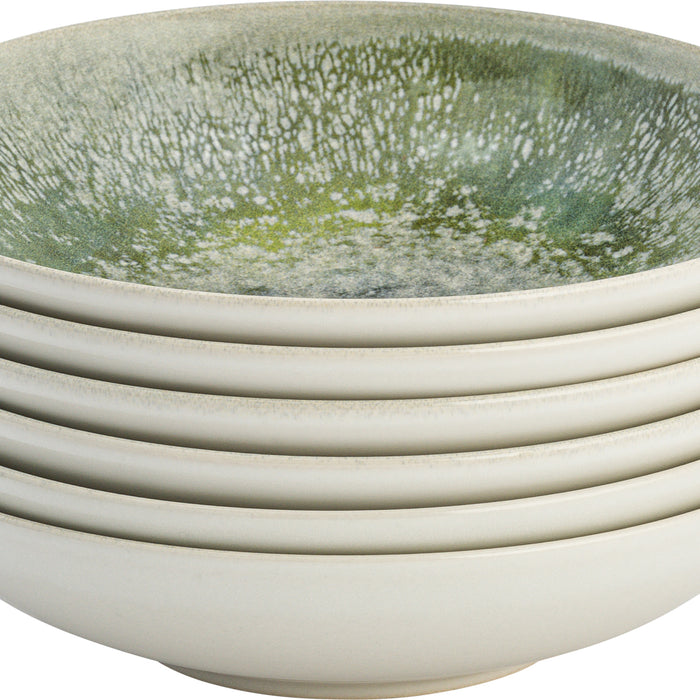 Lite-Body - Serviesset Hermes - 6 personen - 24 delig - Groen reliëf