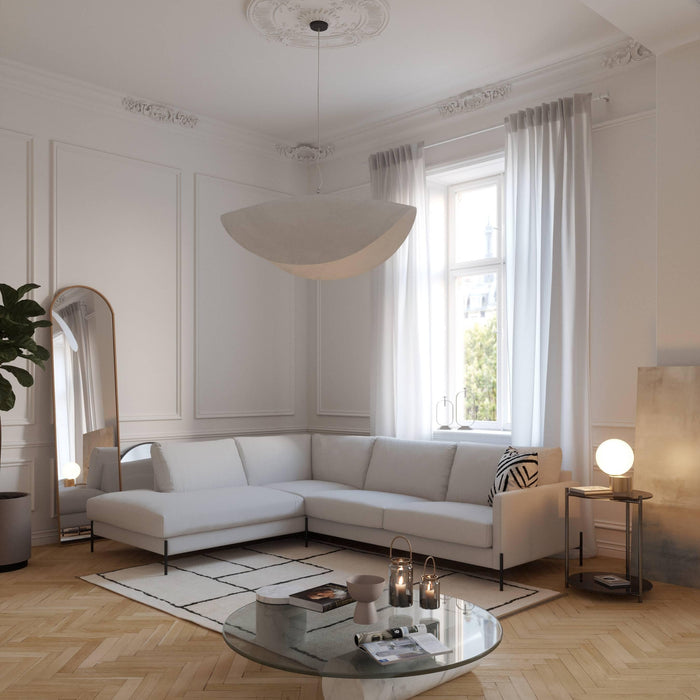 by fonQ Lunge Hoekbank Links - Lichtgrijs