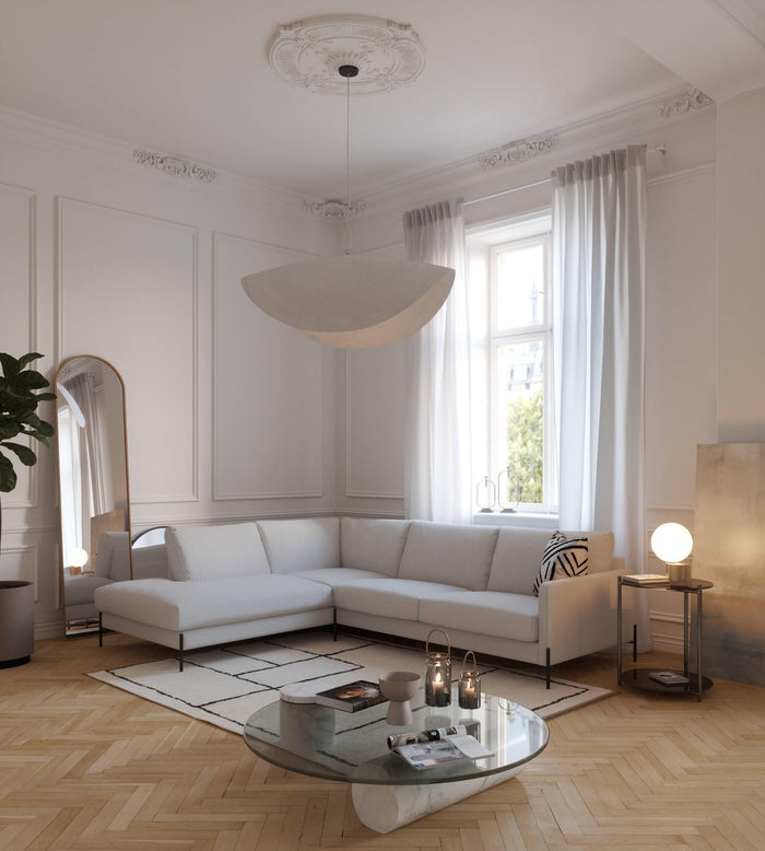 by fonQ Lunge Hoekbank Links - Lichtgrijs