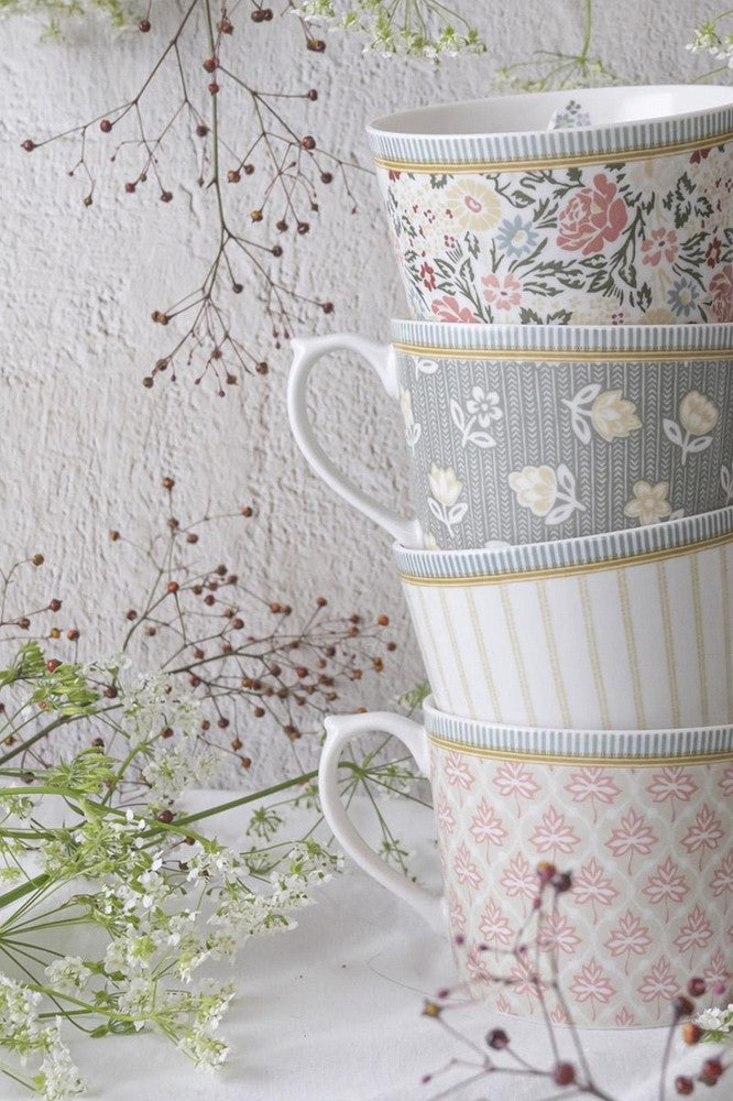 Laura Ashley Giftset 2 Bekers Assorti Streep 30 cl.