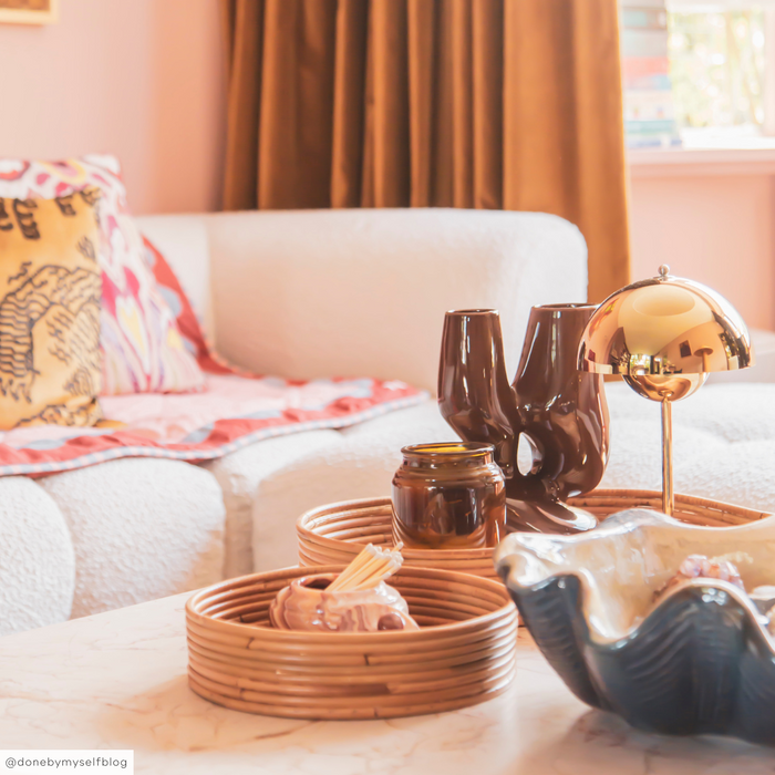 HKliving Organic Vaas - Maat L - Espresso