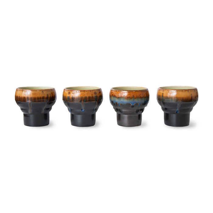 HKliving 70's Ceramics Lungo Mok 0,24 L - Set van 2 - Merge