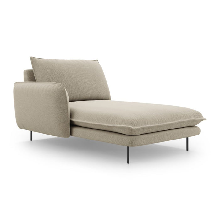 Cosmopolitan Design Vienna Chaise Longue Links - Linnen - Beige