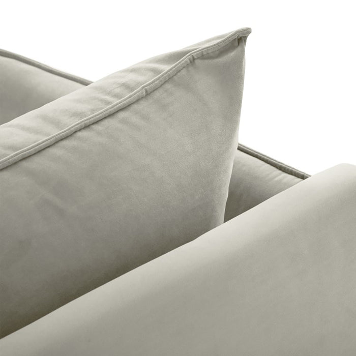 Cosmopolitan Design Vienna Chaise Longue Rechts - Velvet - Beige