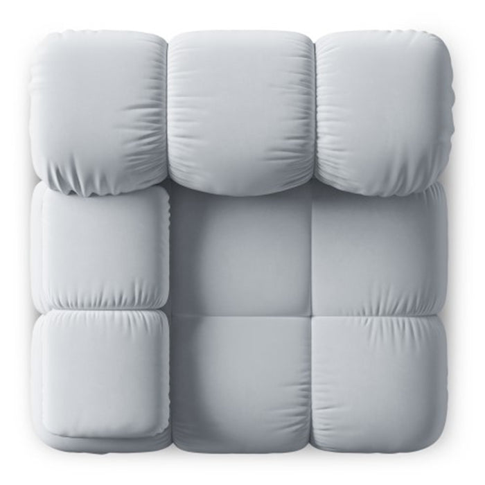 Milo Casa Tropea Modulair Bank Element - Hoek Links - Lichtblauw