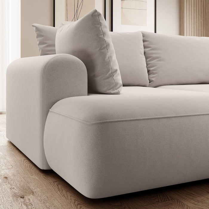 NADUVI Collection Hoekbank Philipa Big links velvet met slaapfunctie