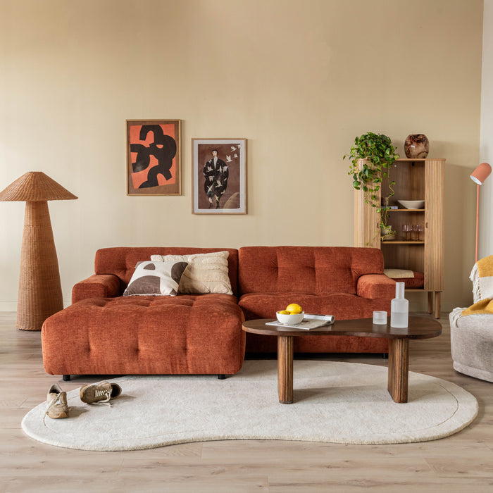 by fonQ Ruby Hoekbank met Chaise Longue Links - Terra