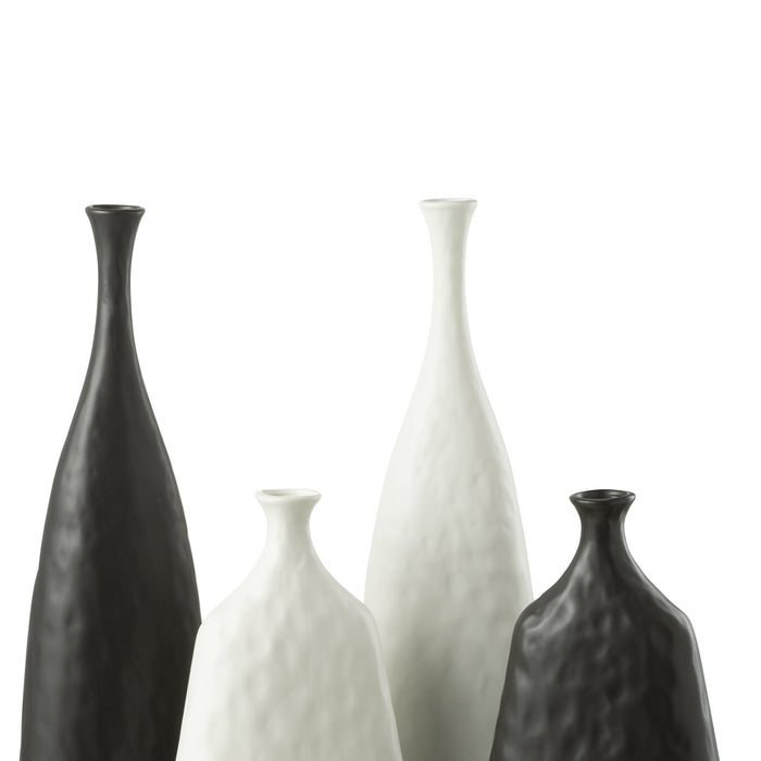 J-Line vaas Zihao - keramiek - zwart - large