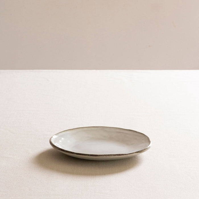 Organic by Dutch Rose Amsterdam gebaksbord 17 cm - lichtgrijs