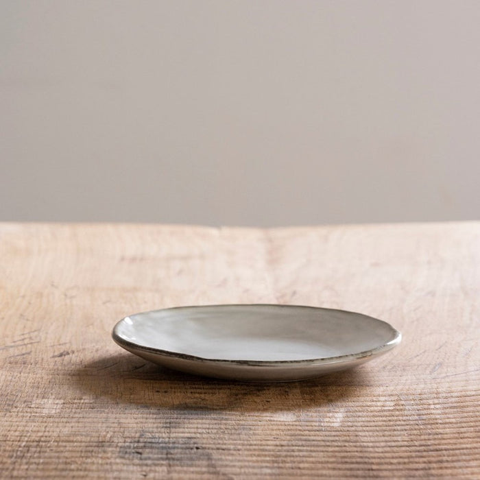 Organic by Dutch Rose Amsterdam gebaksbord 17 cm - lichtgrijs