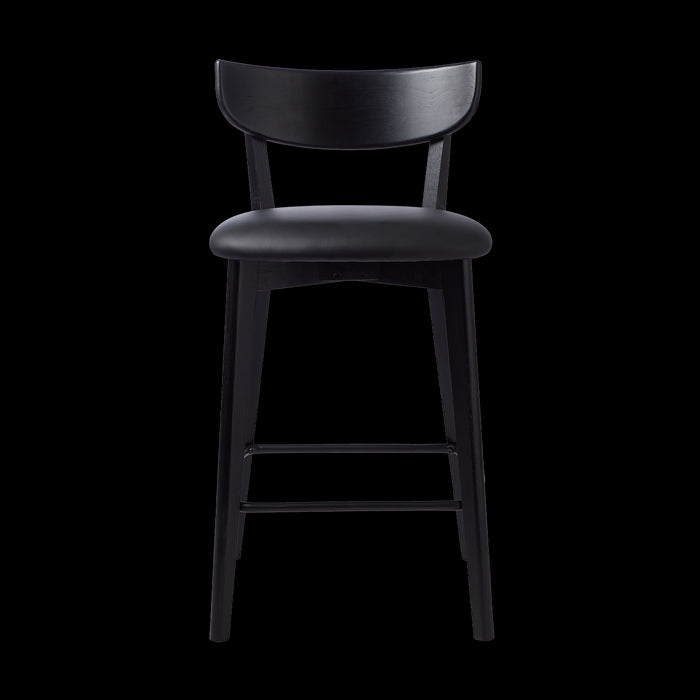 Olivine Jack houten barkruk zwart - 65 cm