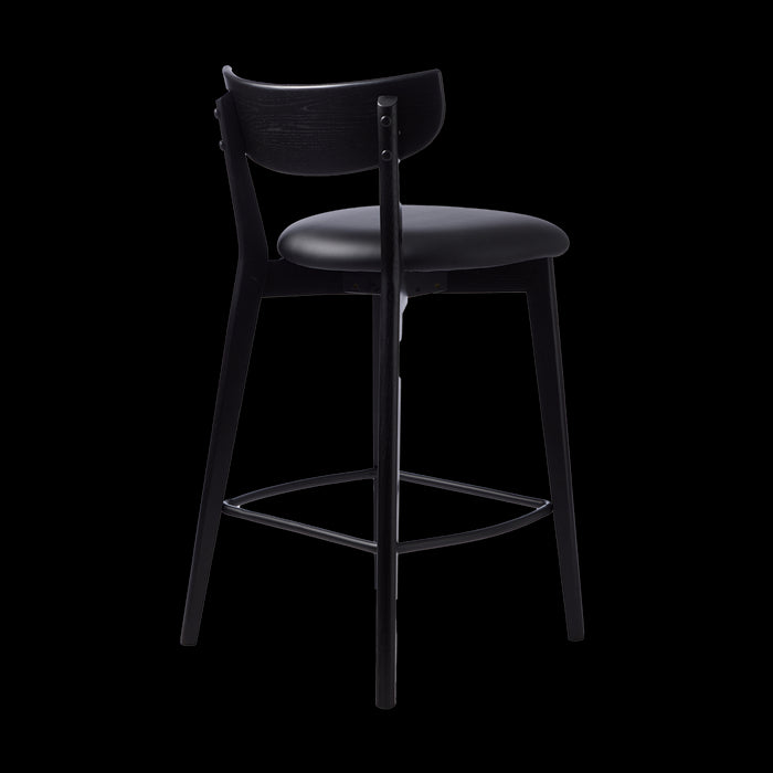 Olivine Jack houten barkruk zwart - 65 cm