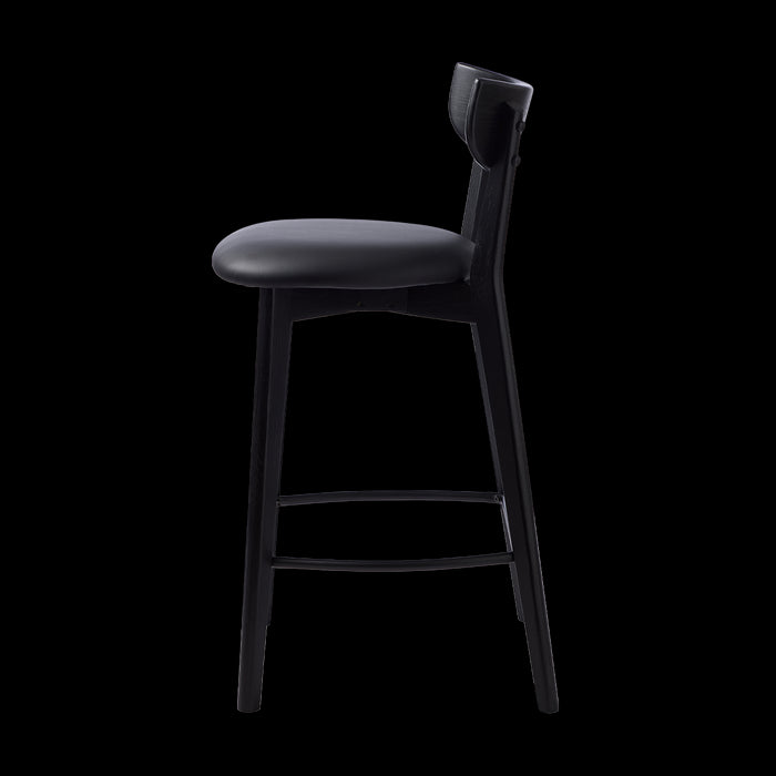 Olivine Jack houten barkruk zwart - 65 cm