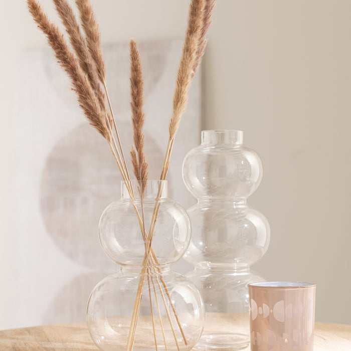 J-Line droogbloemen - Bundel Pennisetum - gedroogd gras - bruin