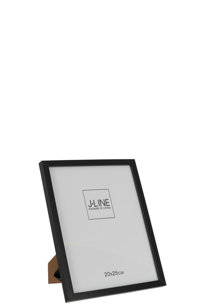 J-Line fotolijst Basic - hout - zwart - medium - 2 stuks