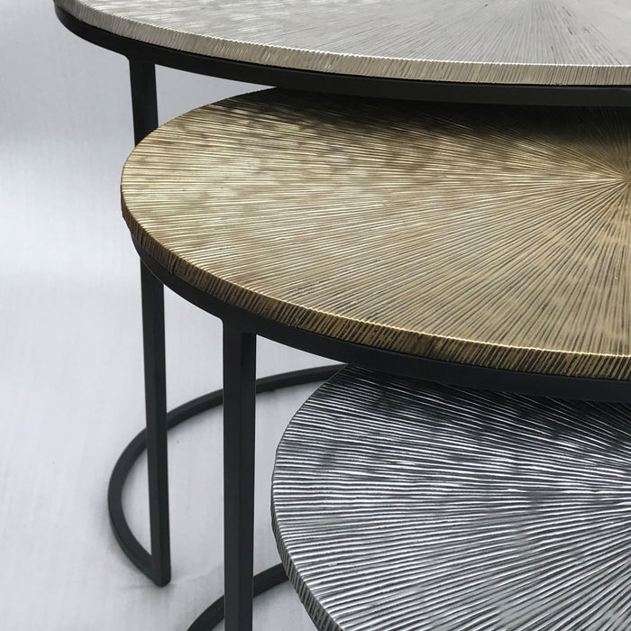 HSM - Salontafel Fletcher Ovaal - Ø70x40x50 - Grijs|Goud|Zwart -