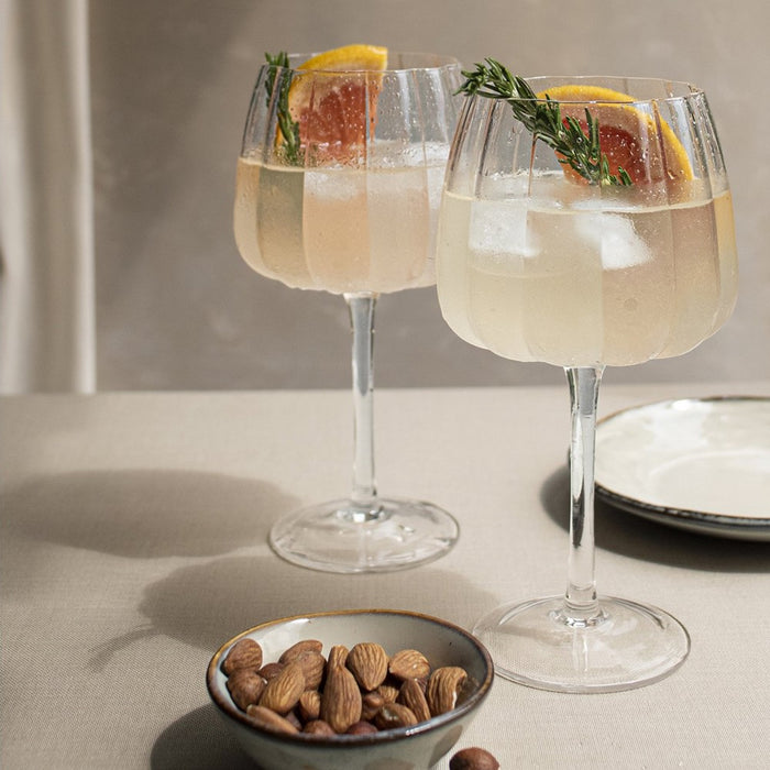 Laura Ashley Giftset 4 Ginglazen Helder 52 cl.