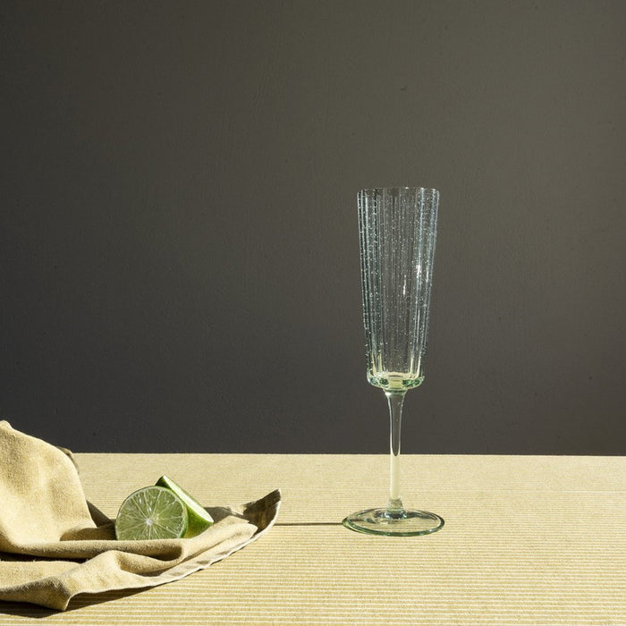 Laura Ashley Giftset 4 Champagneglazen Groen 21 cl.