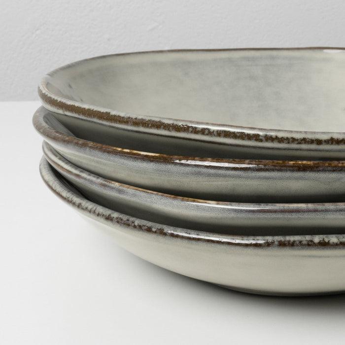 Dutch Rose Giftset 4 Borden Diep 23,5 cm Creme