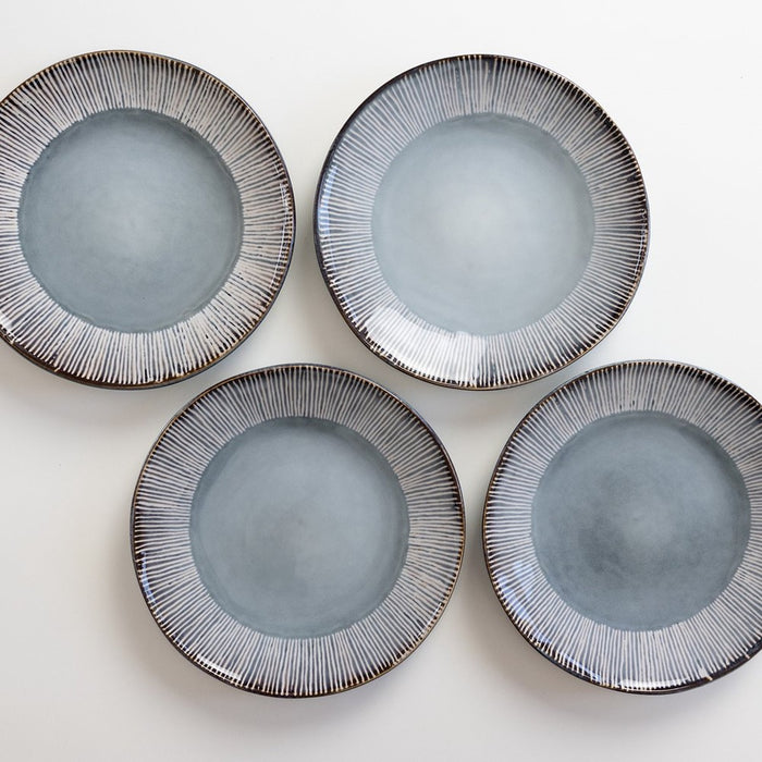 Dutch Rose Giftset 4 Borden 21,5 cm Blauw