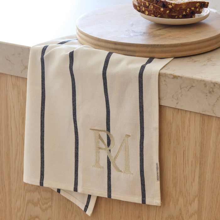 Riviera Maison Keukendoek beige, Afdroogdoek - RM Stripes 2 stuks