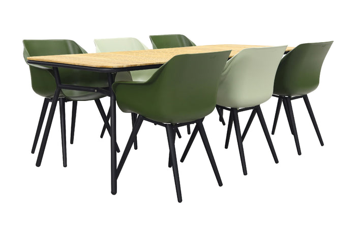 Hartman Sophie Studio Green&French|Bella 220x95 cm. - 7-delige tuinset