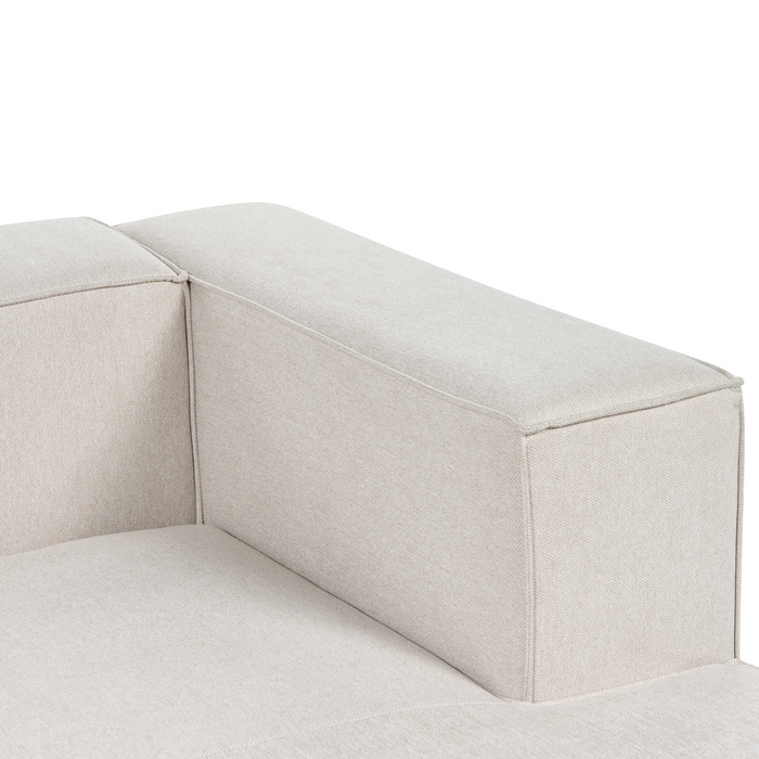 Beliani-VERNON-Hoekbank 3-zits-Lichtbeige-Rechtszijdig-Polyester