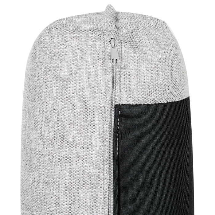 Beliani - ELGA - Hoekbank - Lichtgrijs - Linkszijdig - Linnen