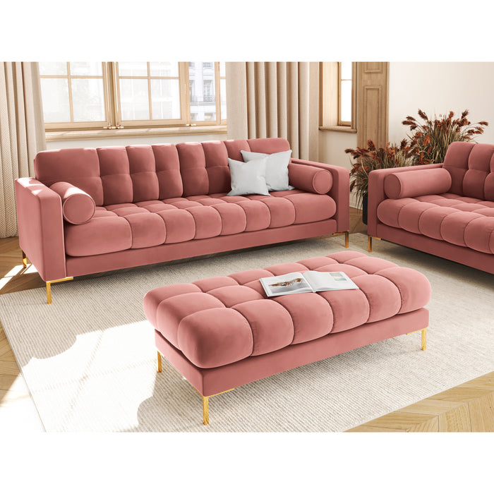 Cosmopolitan Design Bali 4-zitsbank - Roze / Goud