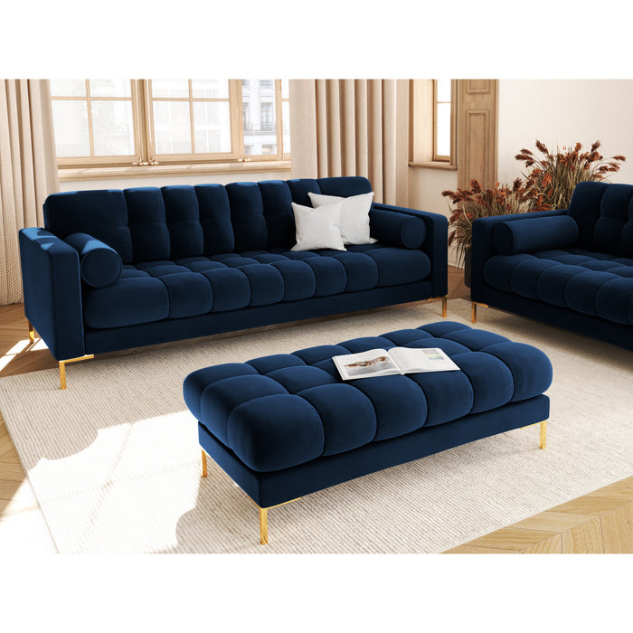 Cosmopolitan Design Bali Hocker - Koningsblauw / Goud