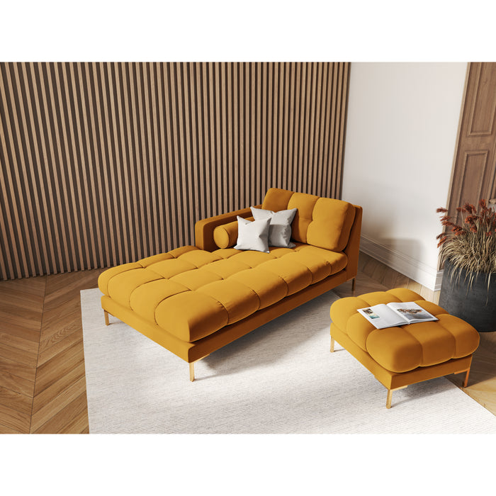 Cosmopolitan Design Bali Chaise Longue Links - Okergeel / Goud