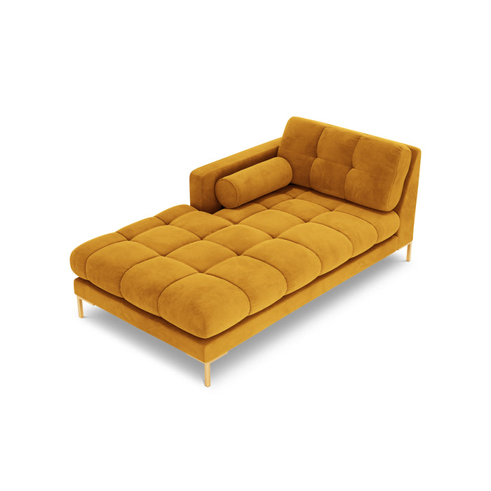 Cosmopolitan Design Bali Chaise Longue Links - Okergeel / Goud