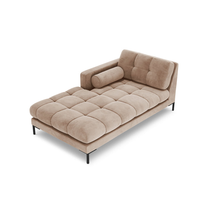 Cosmopolitan Design Bali Chaise Longue Links - Taupe / Zwart