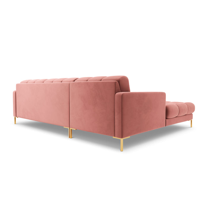Cosmopolitan Design Bali Hoekbank met Chaise Longue Links - Roze / Goud