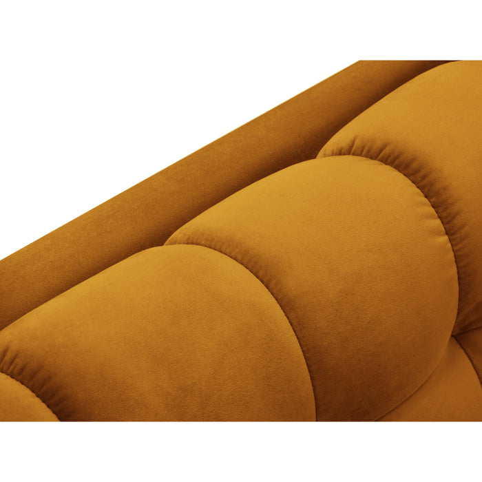Cosmopolitan Design Bali Hoekbank met Chaise Longue Links - Okergeel / Goud