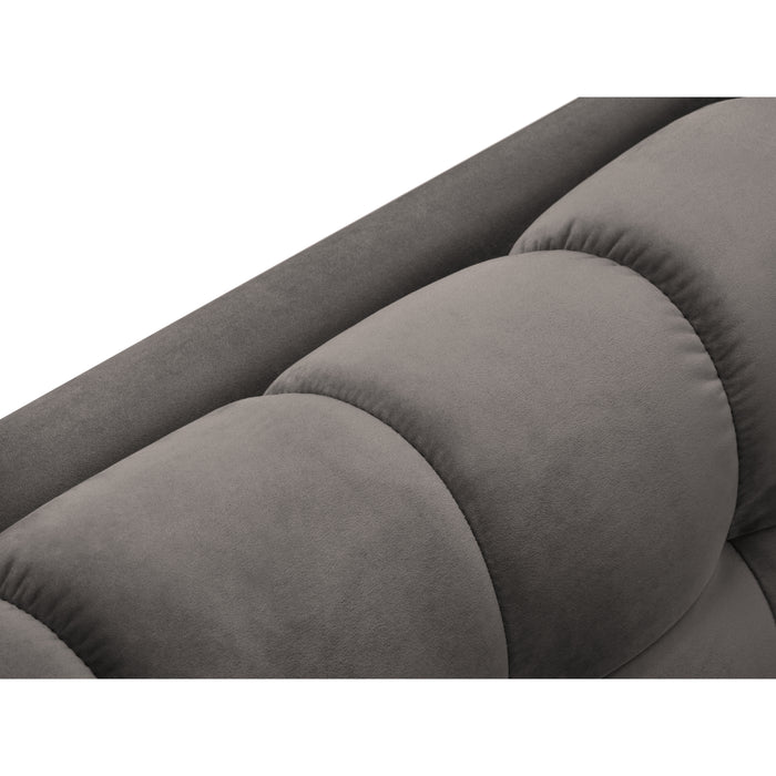 Cosmopolitan Design Bali Hoekbank met Chaise Longue Links - Lichtgrijs / Zwart